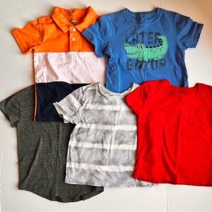 Bundle of 5 Shortsleeved Tops Size 4T